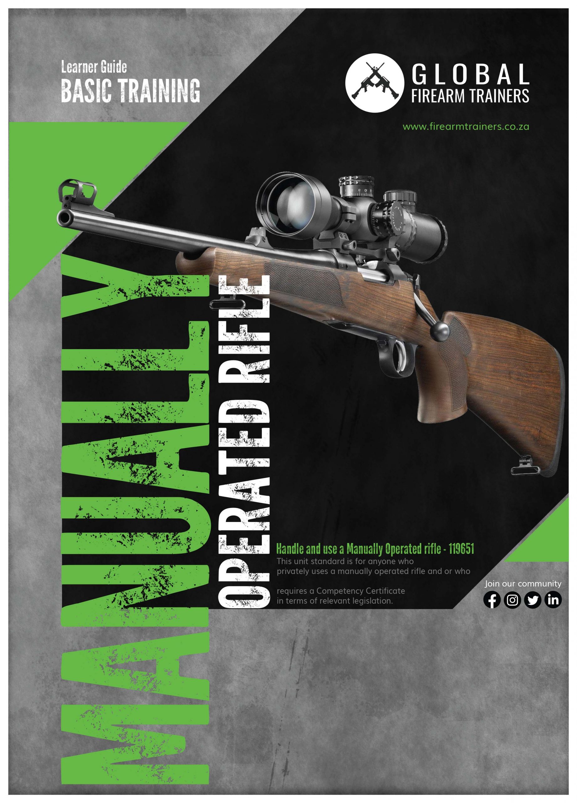 MOR-scaled firearm-training-handle-and-use-of-a-manually-operated-rifle-or-carbine